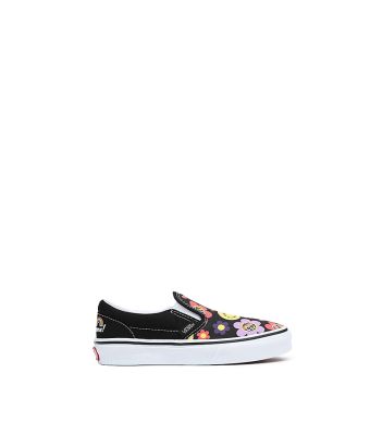 VANS CLASSIC SLIP_ON ( 4_8 YEARS ) - RADICALLY HAPPY BLACK