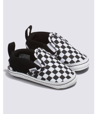 VANS SLIP_ON V CRIB ( 0_1 YEAR ) - CHECKER BLACK/TRUEWHITE 