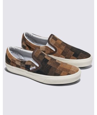 VANS CLASS SLIP_ON - SWEATER CHECK BROWN