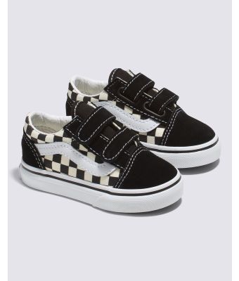 VANS OLD SKOOL V ( 1_4 YEARS ) - PRIMARY CHECK BLK/WHITE