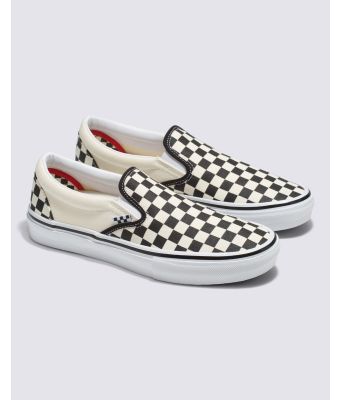 VANS SKATE SLIP_ON - (CHECKERBOARD) BLACK/OFF WHITE