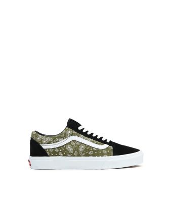 VANS OLD SKOOL - PAISLEY SUEDE BLACK/OLIVE