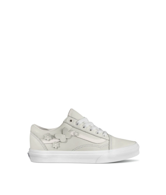 VANS OLD SKOOL - (MEADOW APPLIQUE) TRUE WHITE/TRUE WHITE