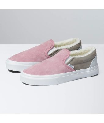 VANS CLASSIC SLIP_ON - PIG SUEDE/SHERPA MULTI COLOR