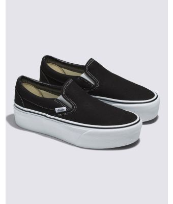 VANS CLASSIC SLIP_ON STACKFORM - CANVAS BLACK/TRUE WHITE