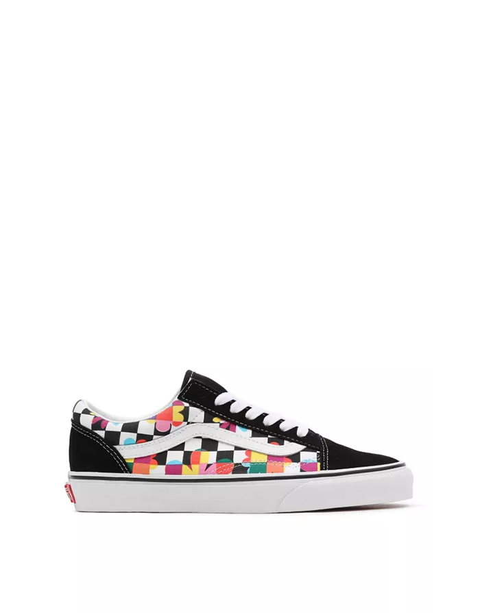 Vans old sales skool floral checker